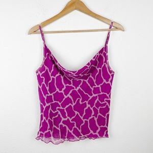 Vintage Y2K Bebe Silk Tank Top Blouse
